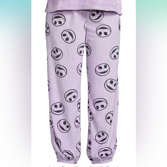 Disney Women's Sleep Pants - Purple Jack Skellington Nightmare Before Christmas - Picture 9 of 10